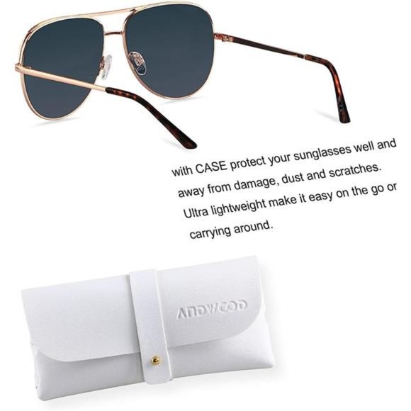 2 Pair Oversized Aviator Sunglasses Women Big Large UV Protection Fashion Summer - Picture 5 of 5
